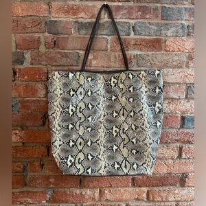 DSW Snake Print Tote Bag